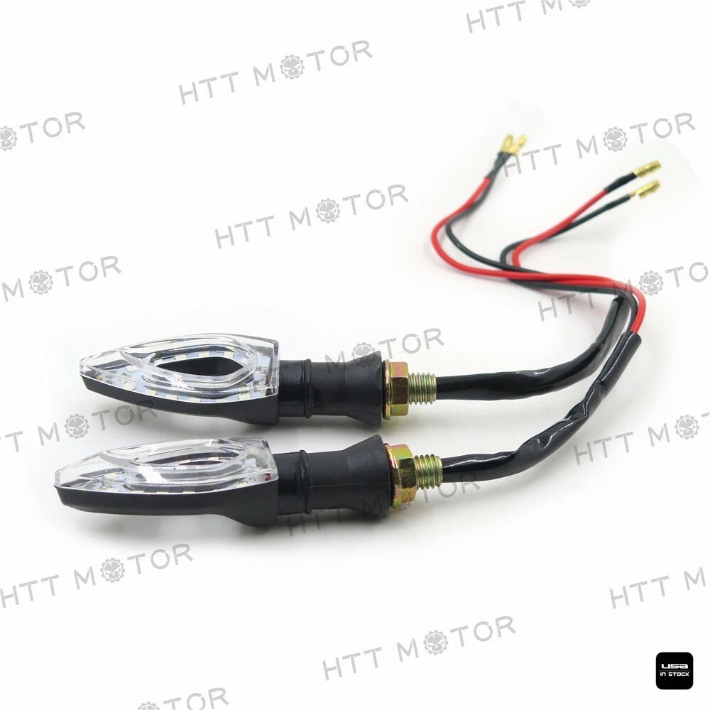 2X Motorcycle Turn Signal Lights Indicator 12V for Yamaha Honda Suzuki Kawasaki