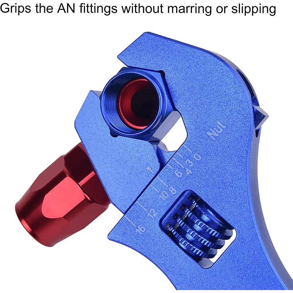 Adjustable Wrench Tool Spanner for Hose Fitting (AN3, AN4, AN6, AN8, AN10, AN12, AN16)