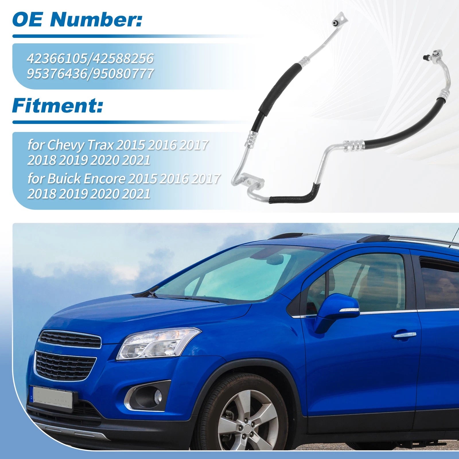 A/C Air Condenser Hose Pipe Assembly for Buick Encore (2015–2021) No. 42588256