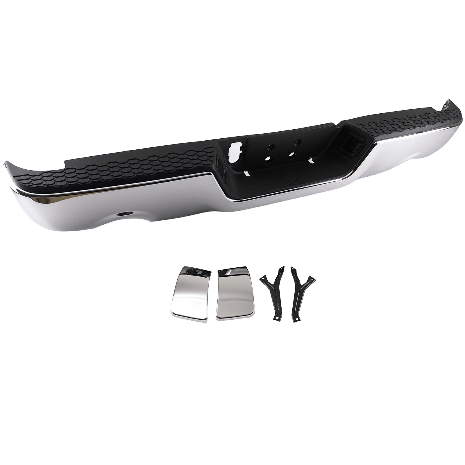 Rear Bumper Assembly Chrome for Dodge Ram 1500 (2009–2018) 55078094AD 55078095AD