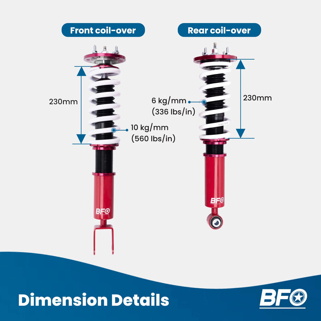 Coilovers Shock Struts Kit for Jaguar XF (2007-2015)