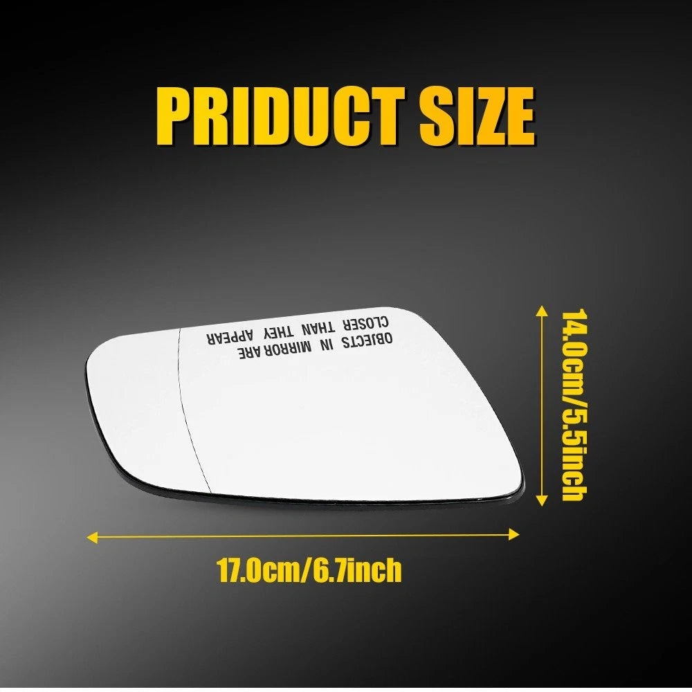 Right Side Heated Mirror Glass for Mercedes C Class W204 (2008–2011)