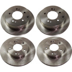 Front and Rear Disc Brake Rotors for Kia Soul (2010–2011)