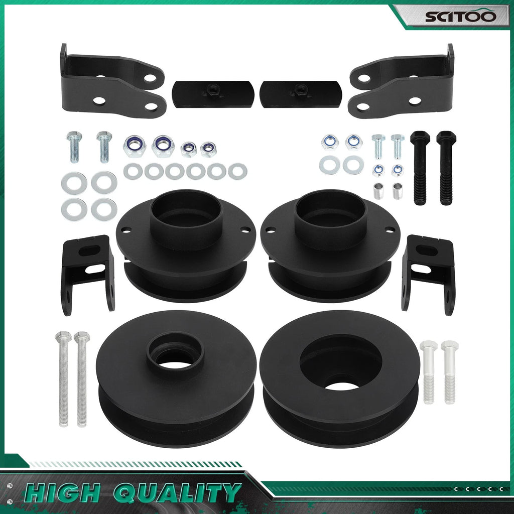2" Front 2" Rear Leveling Kit + Shock Extender for Ram 2500 4WD (2014–2022)