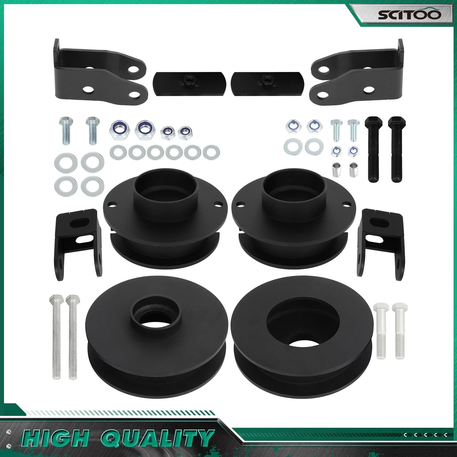 2" Front 2" Rear Leveling Kit + Shock Extender for Ram 2500 4WD (2014–2022)