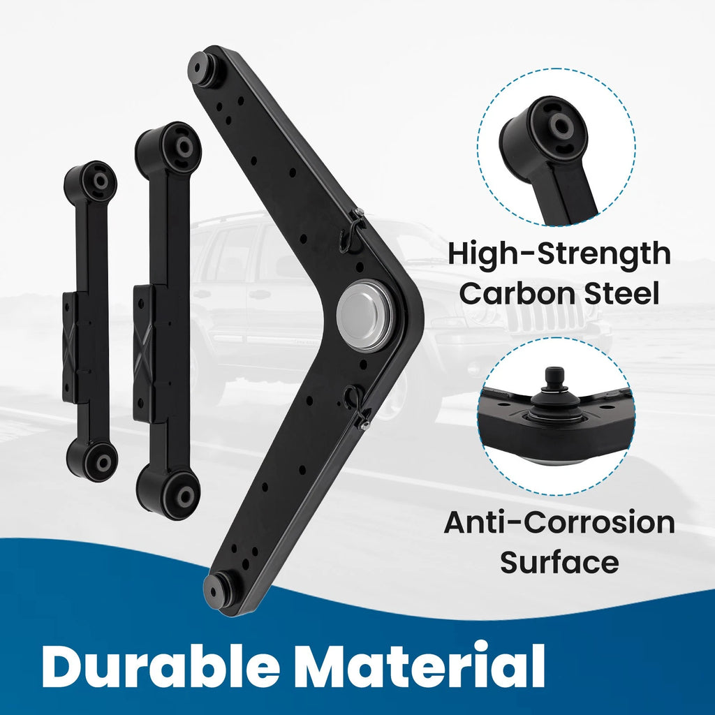 Front Upper Rear Control Arms Ball Joint Kit for Jeep Liberty (2002–2007)