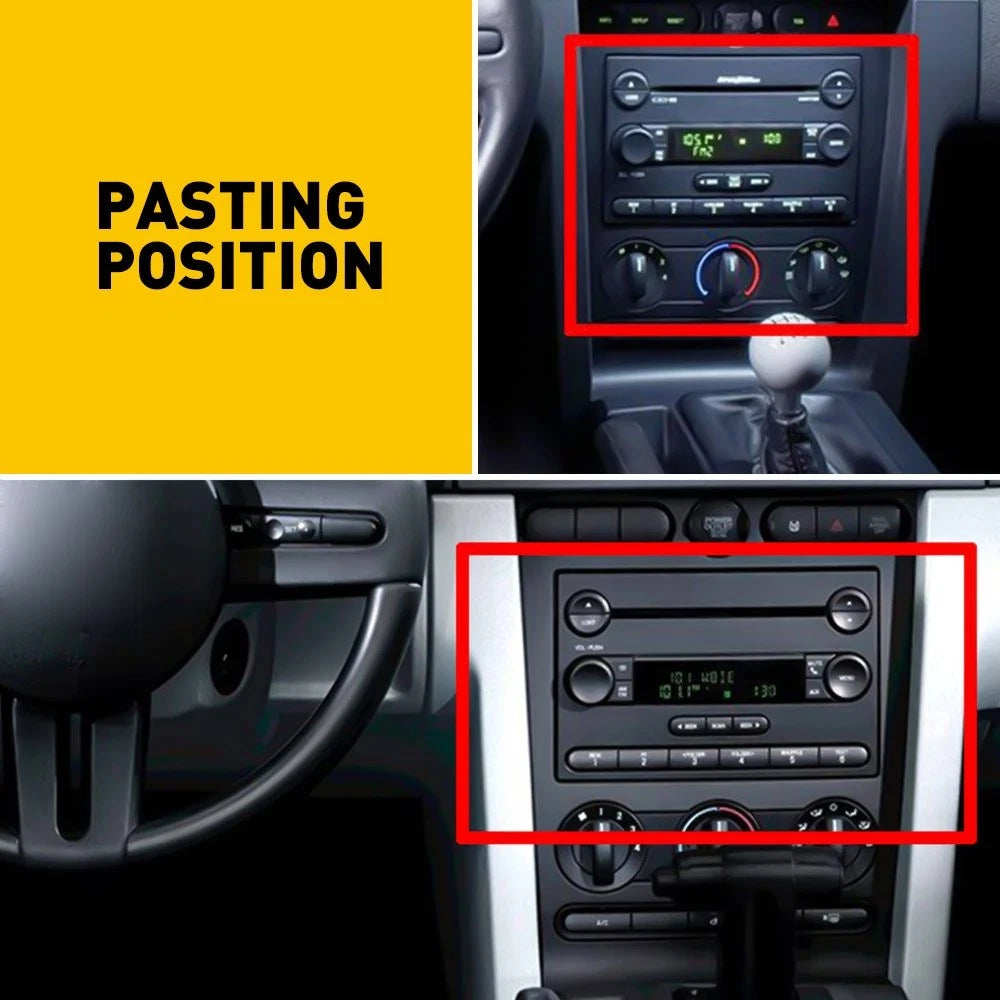 Stereo Radio Navigation Button Repair Decals for Ford Mustang (2005–2009)