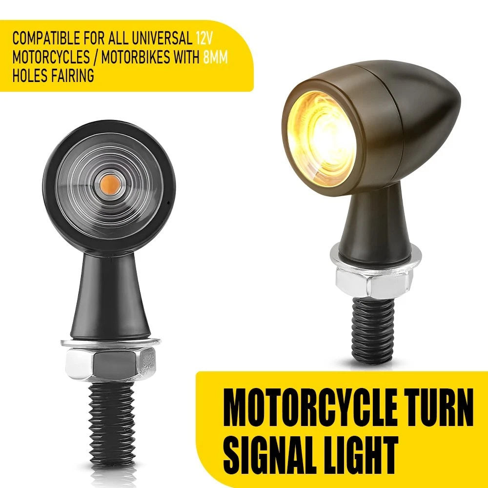2X LED Bullet Turn Signals for Motorcycle (EV)