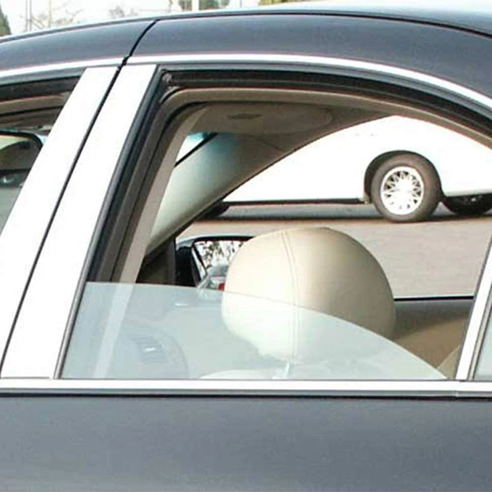 Luxury Chrome Pillar Post Set 6pc for Lincoln LS (2000–2008)