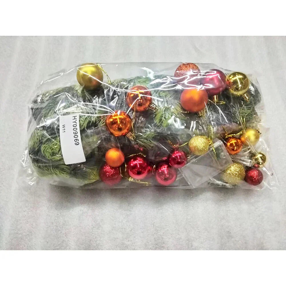 Christmas Garland w LED Light for Decor Outdoor Indoor Mantle Stairs Fireplace