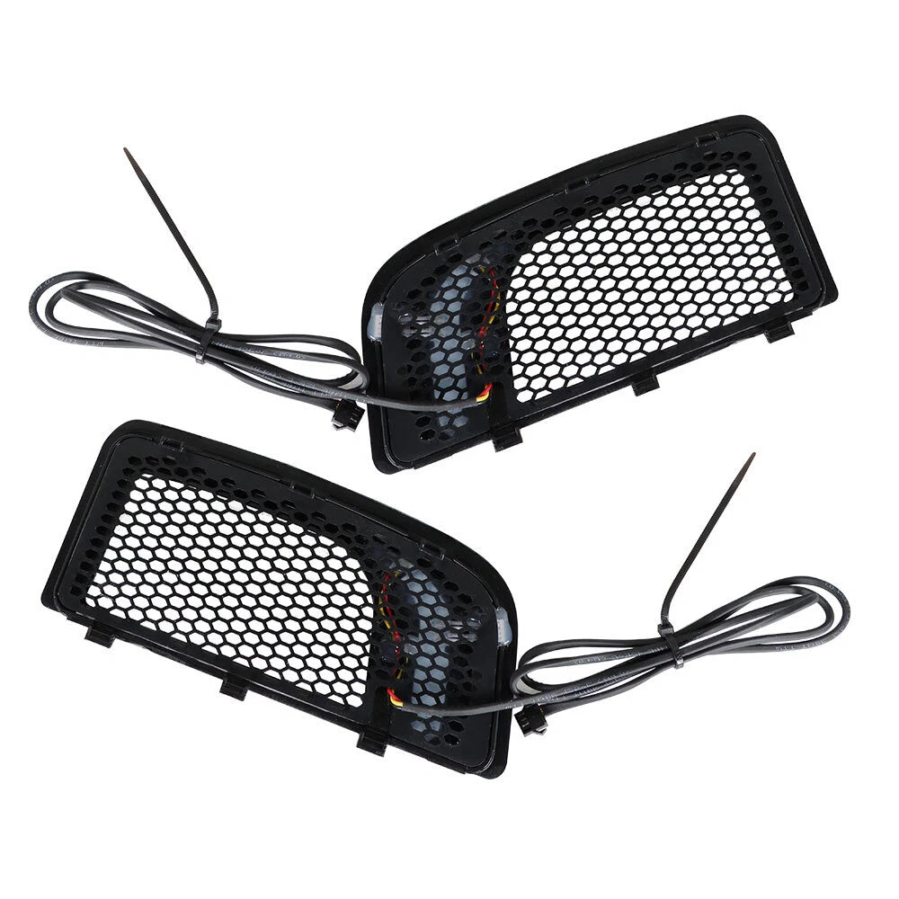 LED Running Light Turn Signal Fairing Lower Grills for Electra Glide Road Glide
