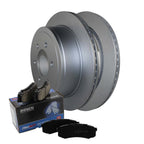 Rear Brake Kit 348mm Rotors Akebono Ceramic Pads for F-150 Mark LT (2004–2008)