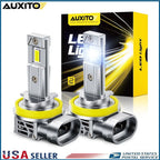 LED Headlight Kit for H11 H8 Vehicles (6500K White)