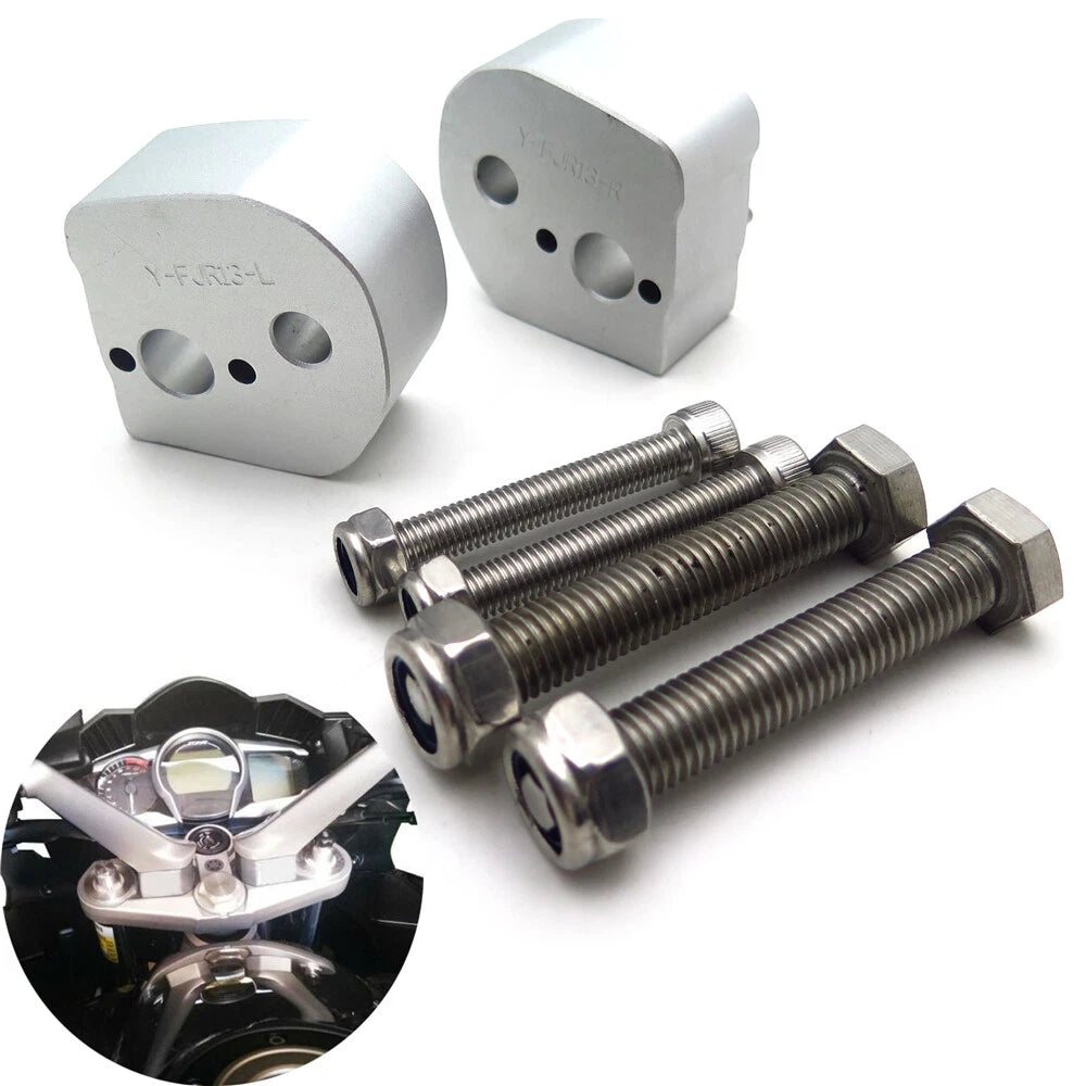 CNC 1" Lift Handlebar Riser Spacer for Yamaha FJR1300 (2006–2019)
