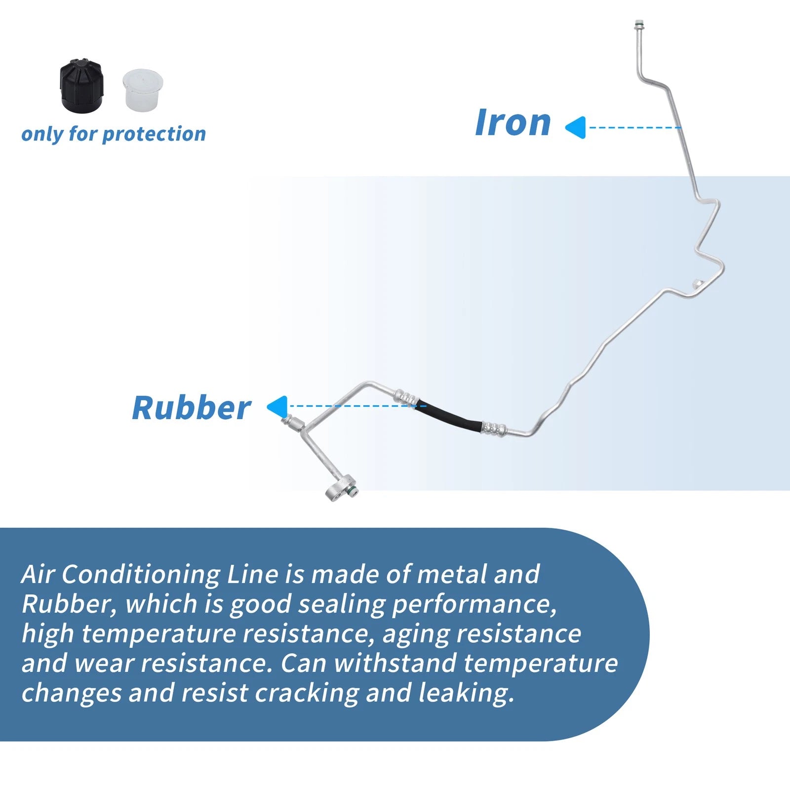 A/C Refrigerant Liquid Hose for BMW 353i (2012–2016) No. 64509193128