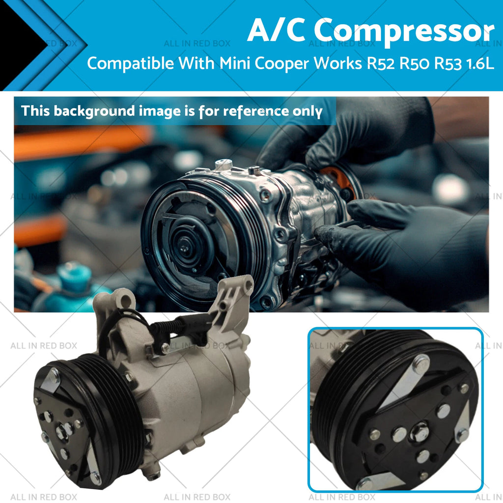 A/C Compressor with Pulley for Mini Cooper R50 R52 R53 (2001–2008)