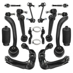 Front Upper Lower Control Arm Tie Rods Sway Bar Links for Ford Fusion 2010 2.5L