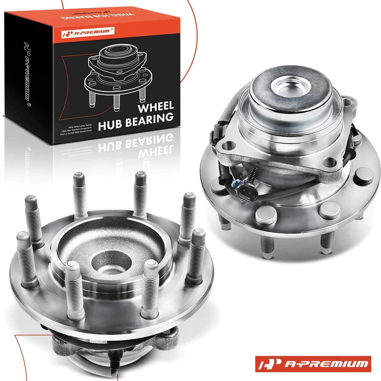 2X Front Wheel Hub & Bearing Assembly for Chevrolet Express 2500 (2003–2023)