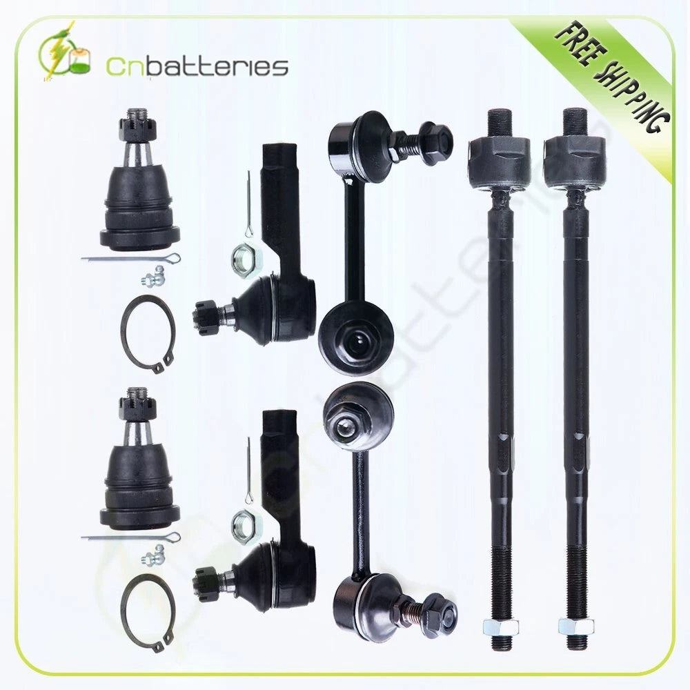 8pcs Steering Ball Joints Sway Bars Tie Rods Kit for Nissan Maxima (2000–2003)