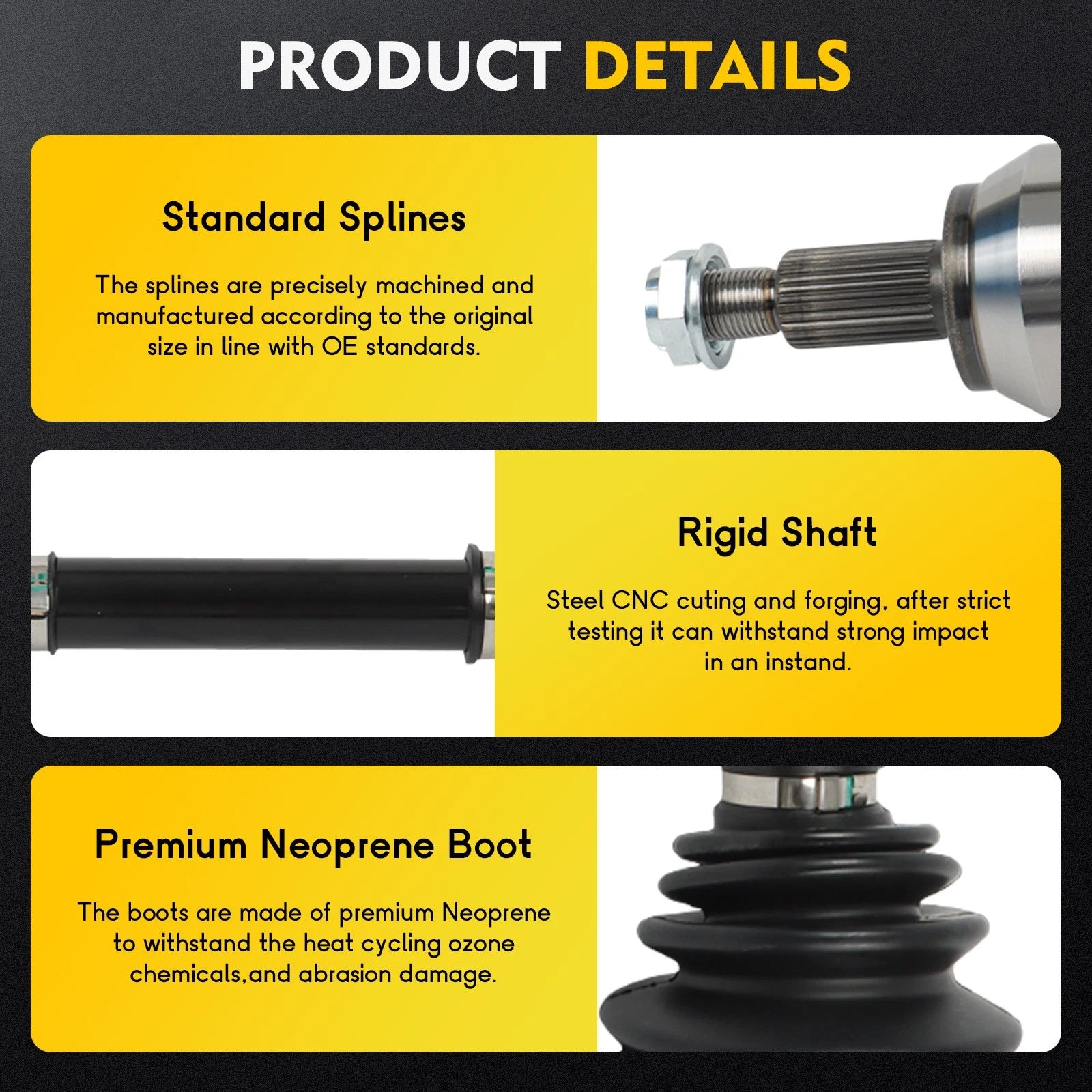 CV Axle Front Left for Land Rover Discovery Sport Range Rover Evoque