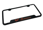 License Plate Frame Notched Black for Ford Bronco (2021–2024)