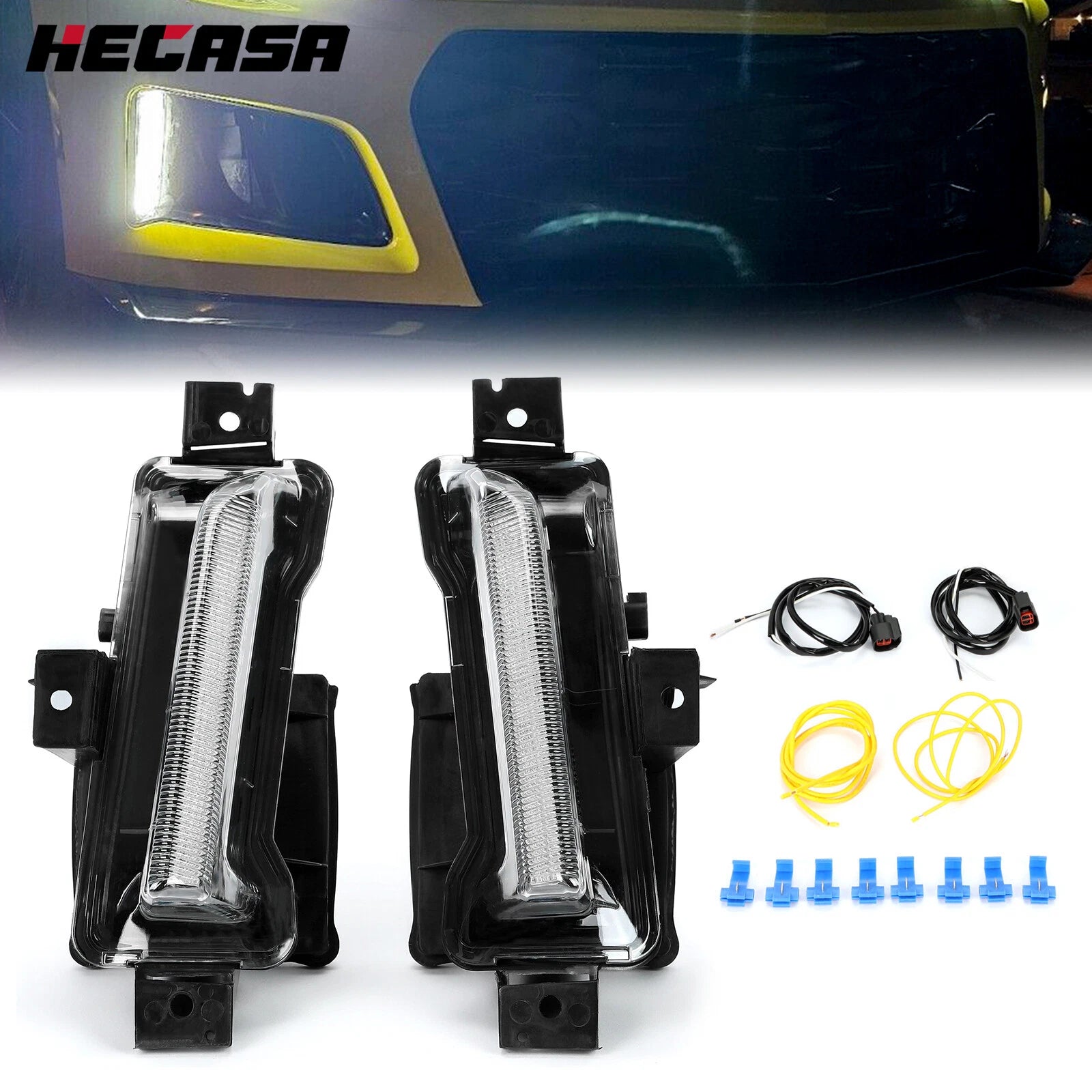 2PC LED Fog Light for Chevy Camaro ZL1 LS LT (2016–2023)