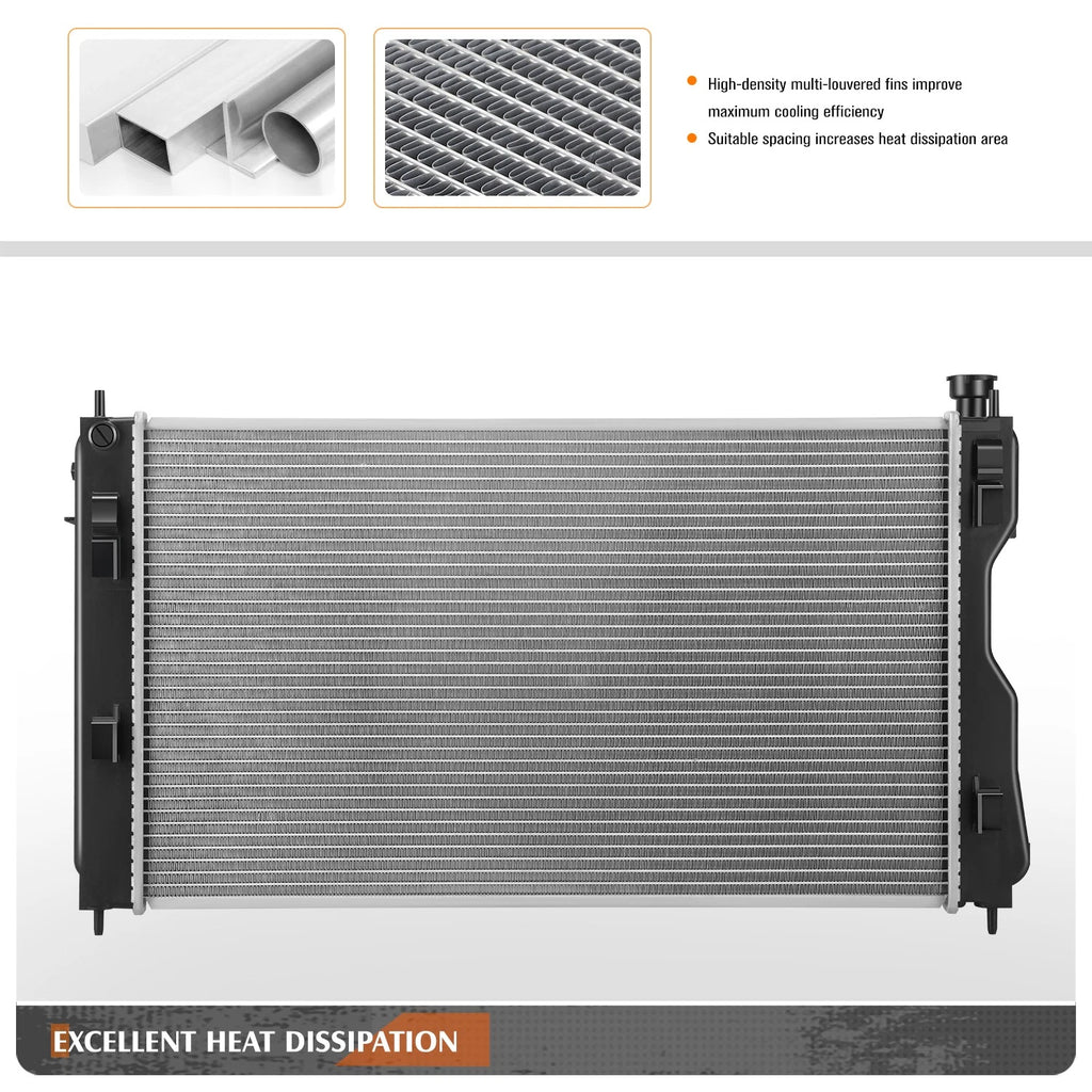 2X Aluminum Core 2-Row Cooling Radiator for Chevy Camaro/Pontiac Firebird (1993–2002)