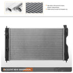 2X Aluminum Core 2-Row Cooling Radiator for Chevy Camaro/Pontiac Firebird (1993–2002)