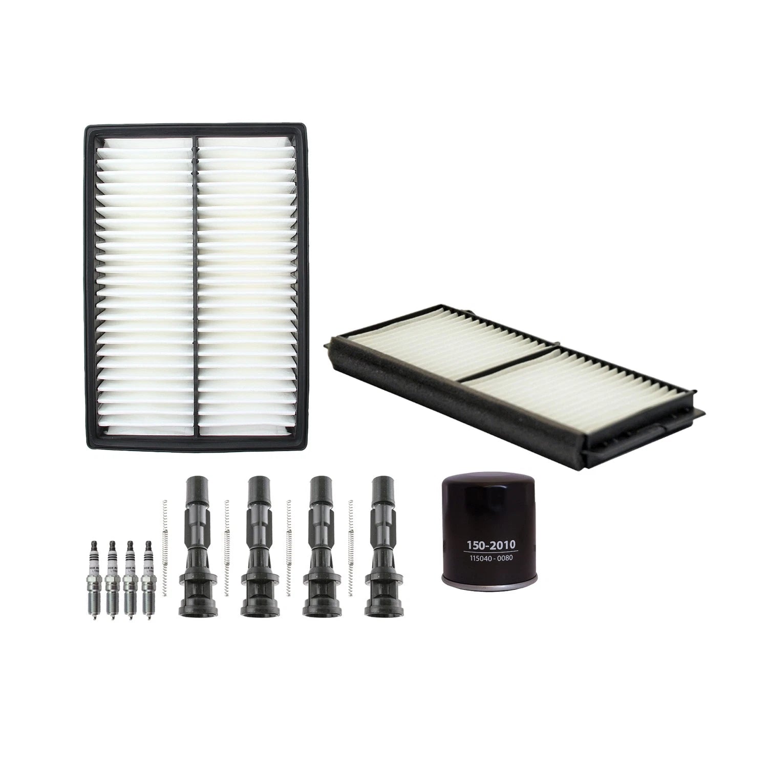 Tune Up Kit with 4 NGK Spark Plugs & Boots for Mazda 3 (2004–2009)