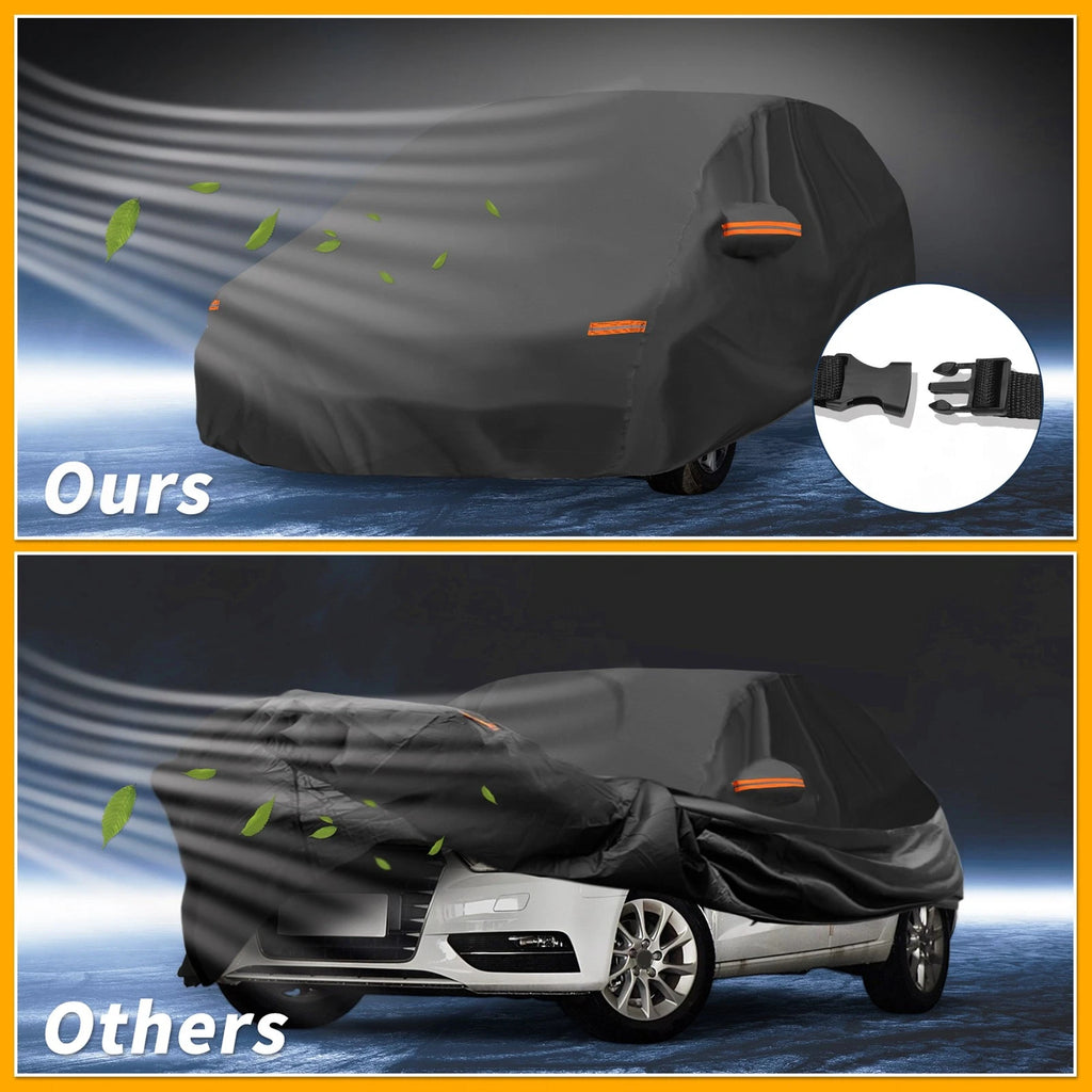 Car Cover Waterproof All Weather for Audi A3 Hatchback (2013–2024) Black 210D-PU