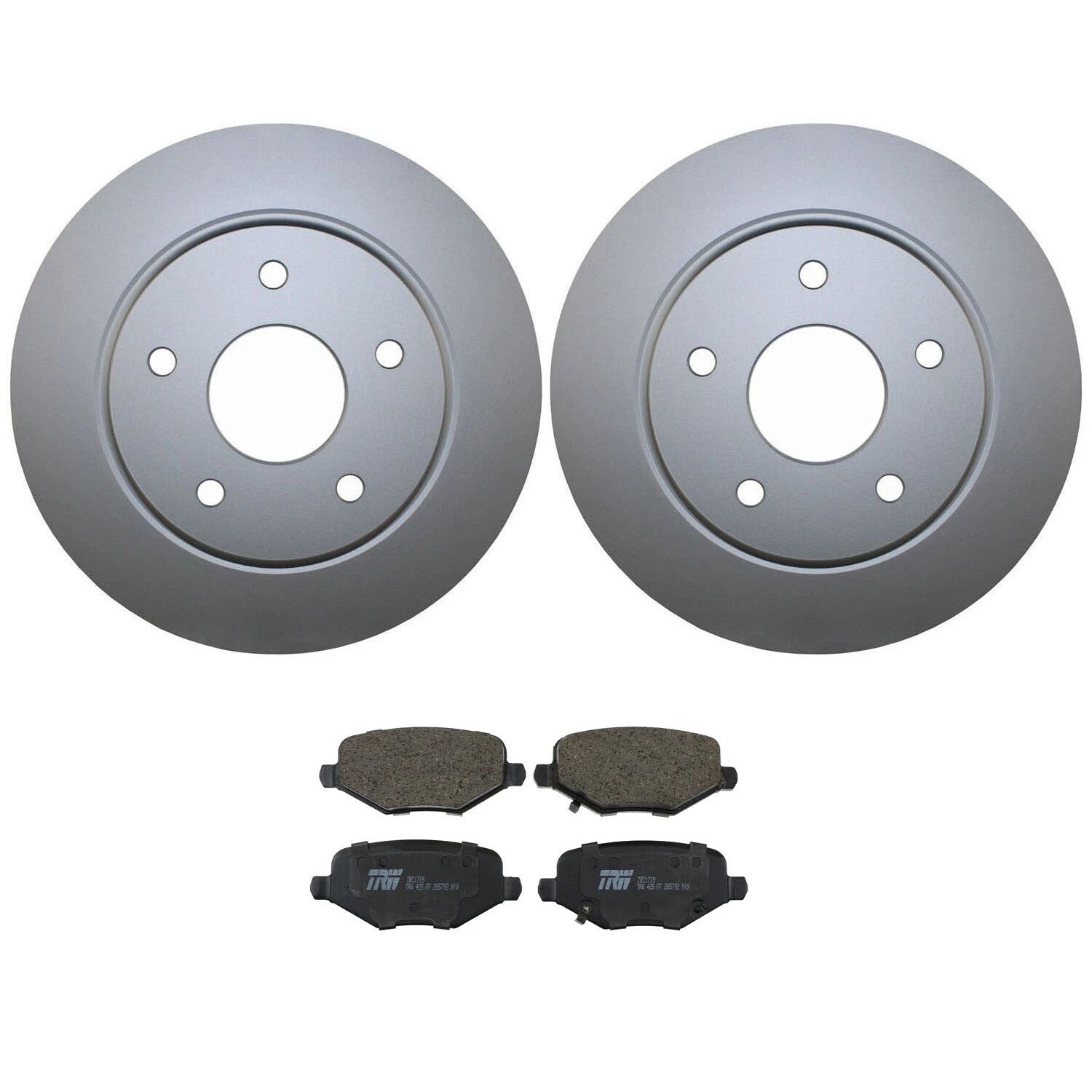 Rear Brake Kit 305mm Disc Rotors & TRW Pro Ceramic Pads for Chrysler Dodge Ram