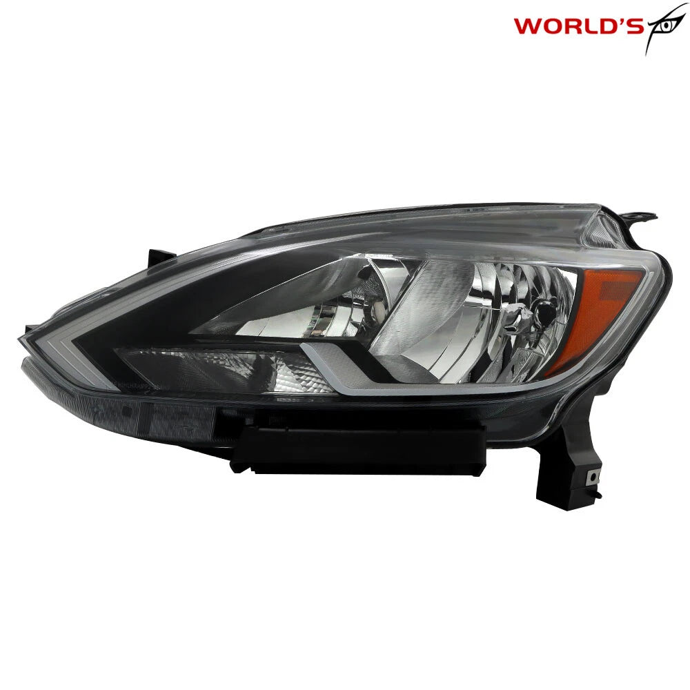 Halogen Headlight for Nissan Sentra (2016–2018) Chrome Housing Driver Left