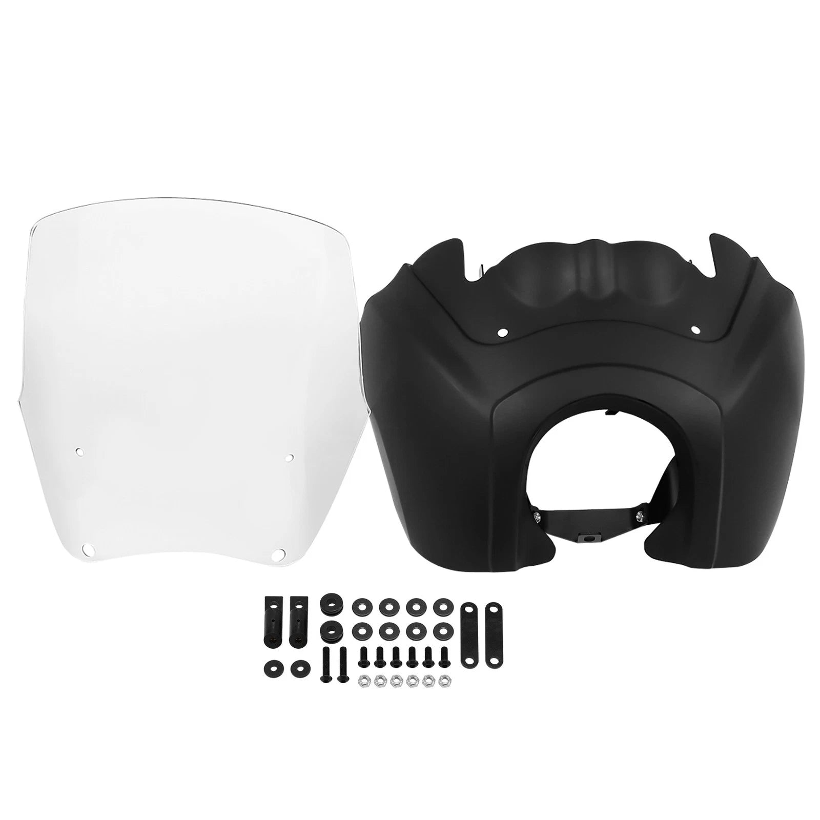 Front Fairing & 15" Clear Windshield for Harley Dyna (2006–2023)