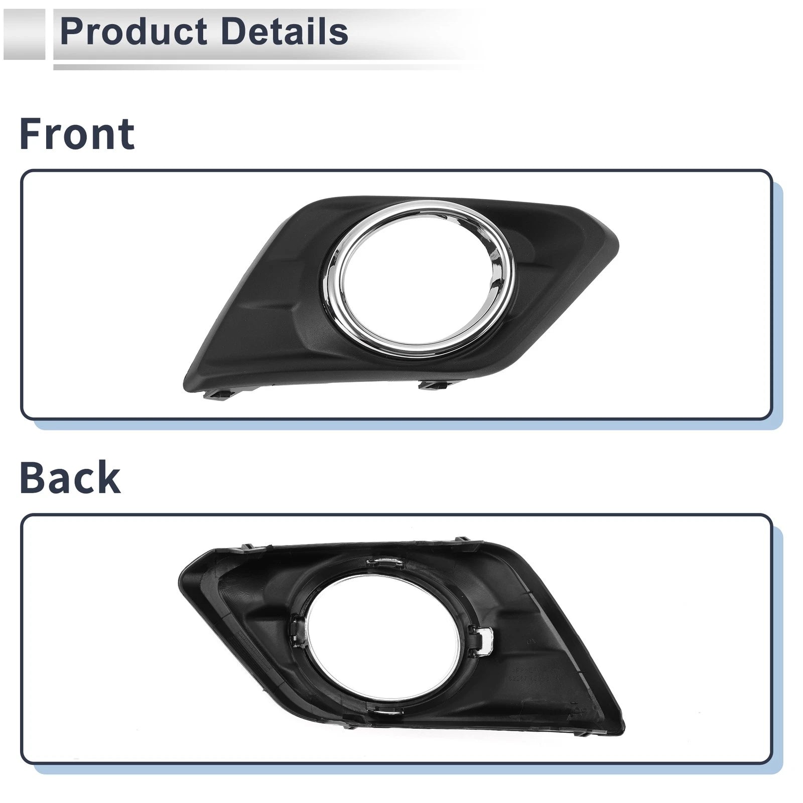 1 Pc Fog Light Grill for Nissan Rogue (2014–2016) No. 622564BA0B