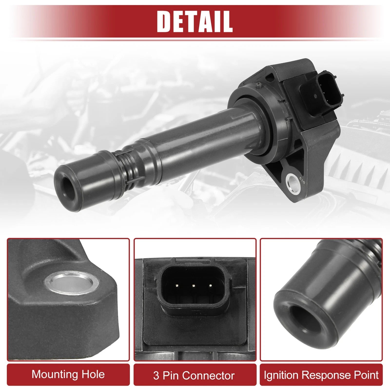 Set of 4 Ignition Coil Pack for Honda Civic (2006–2011)