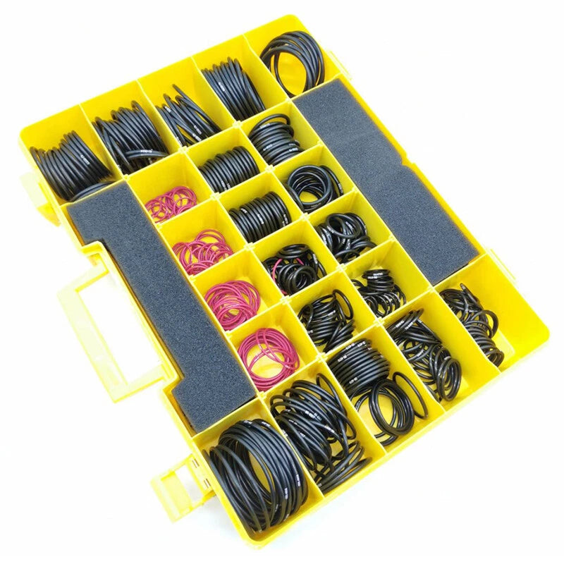 Seal O-Ring Kit 580PCS for CAT SAE STOR ORFS 61 62 (Nitrile 90)