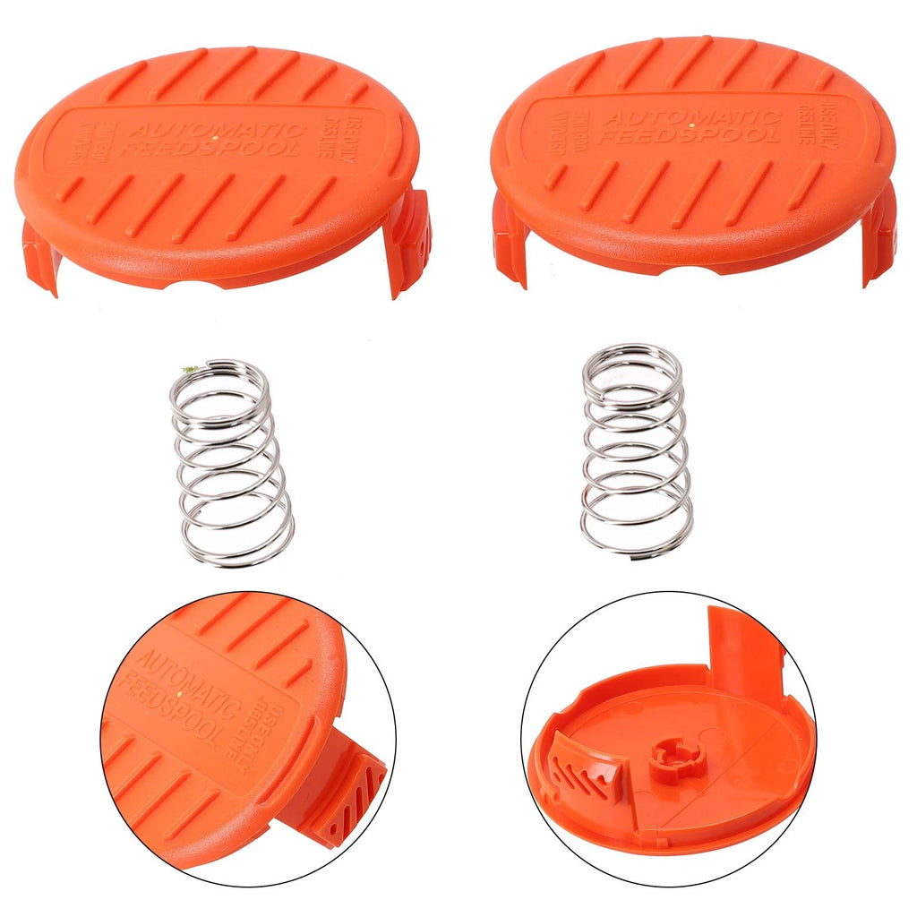 2X Spool Cap for Black & Decker Trimmer (385022-02, 385022-03N, 385022-03, 90624846)