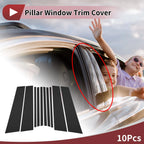 Set of 10 Door Pillar Window Trim for Volkswagen Tiguan (2018–2022)