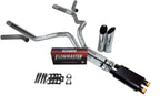 Dual Inlet Exhaust Kit for GM 2500 (2000–2006) - Flowmaster 40 Series, Chrome Tips