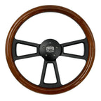 5 Hole Steering Wheel Dark Wood Wrap for Peterbilt Kenworth (2010–2025)