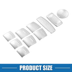 10pcs Window Switch Button Cover for Honda Accord (2018–2023) Silver Tone