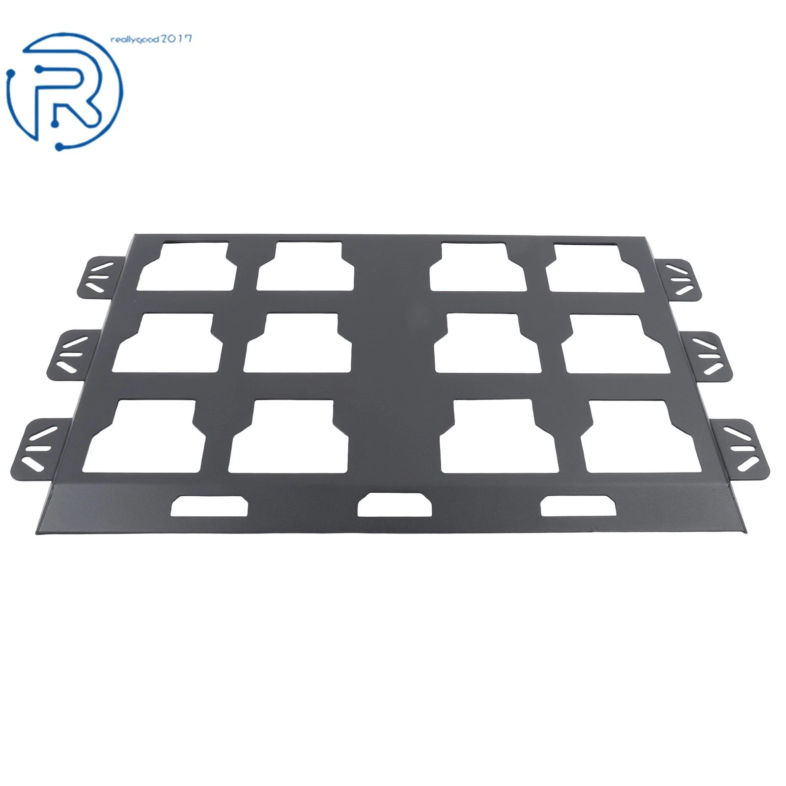 2X Mounting Plate for Organization System (100 lbs, Black)