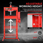 Air Hydraulic H-Frame Garage Floor Shop Press Stand w/ Plates (30 Ton)