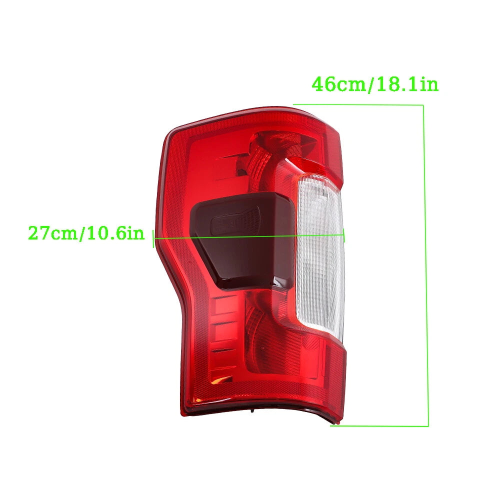Tail Light for Ford F-250/F-350 (2017–2019) Red Halogen with Blind Spot