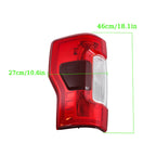 Tail Light for Ford F-250/F-350 (2017–2019) Red Halogen with Blind Spot