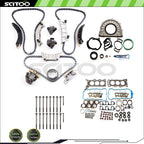 Full Gasket Bolts Set Timing Chain Kit Water Pump for Saturn Aura (2007–2009)