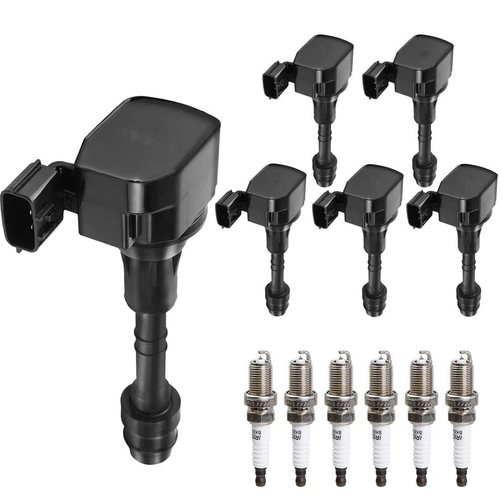 Ignition Coil Pack & Spark Plugs for Nissan Murano Altima Maxima (2004-2008)