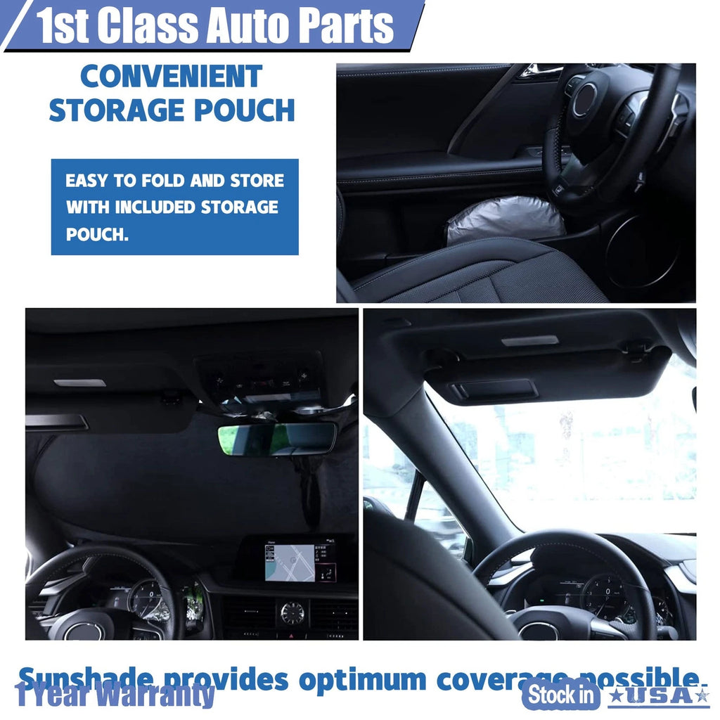 Foldable Windshield Sun Shade for Universal Fit (58"x28")