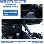 Foldable Windshield Sun Shade for Universal Fit (58"x28")