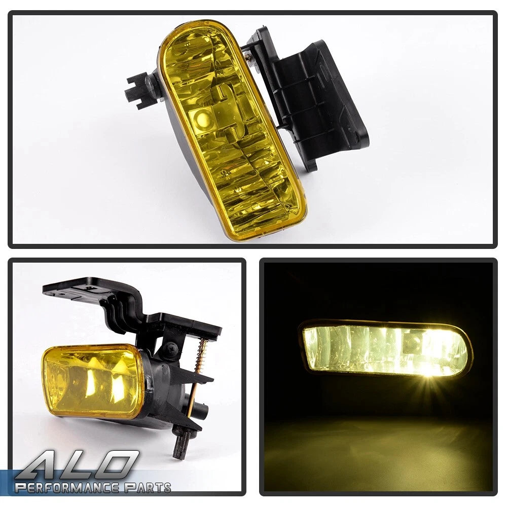 Fog Light Lens for Chevy Silverado, Suburban, Tahoe (1999–2006) Yellow